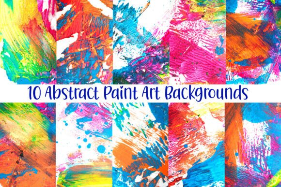 10 Vibrant Abstract Paint Texture JPG: A Creative Powerhouse for Designers