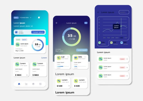 3D Vector Style UI or UX Design: A Modern Approach to Digital Interaction