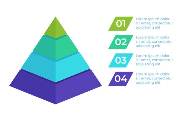 Colorful Pyramid Infographic