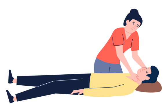 Woman Check Pulse of Lying Man. Medical: A Vital Tool for Health Awareness
